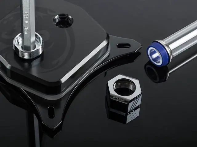 Alt view image 7 of 8 - Bitspower Premium G1/4" Hex Multi-Link for 12mm OD Rigid Tubing, Silver Shining, 6-pack