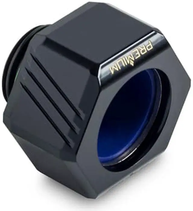 Alt view image 6 of 8 - Bitspower Premium G1/4" Hex Multi-Link for 12mm OD Rigid Tubing, Matte Black, 6-pack