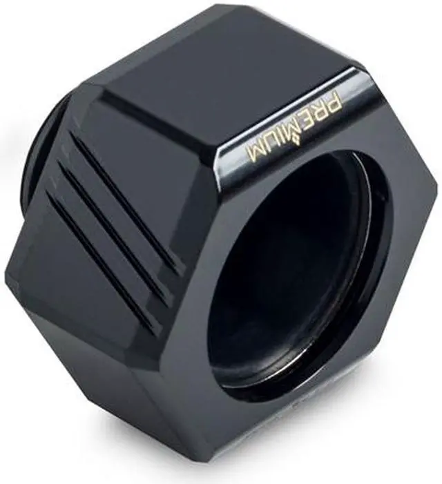 Alt view image 6 of 8 - Bitspower Premium G1/4" Hex Multi-Link for 16mm OD Rigid Tubing, Matte Black, 6-pack