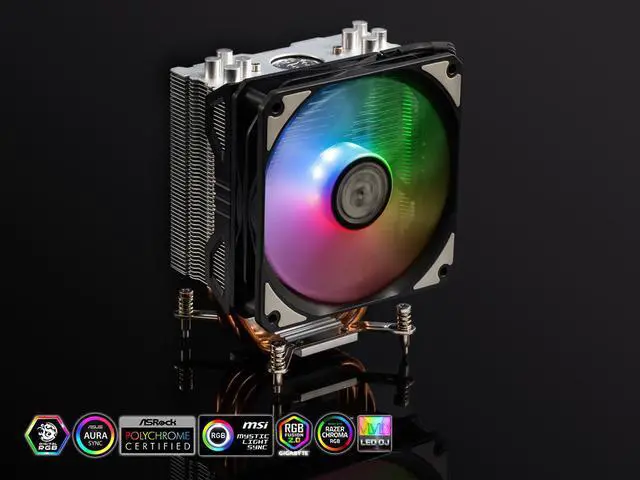 Alt view image 5 of 6 - Bitspower Phantom digital RGB silver version CPU Air Cooler with 4 Heat Pipes
For AMD AM4/Intel LGA1200/1151 LGA 1700 Compatible