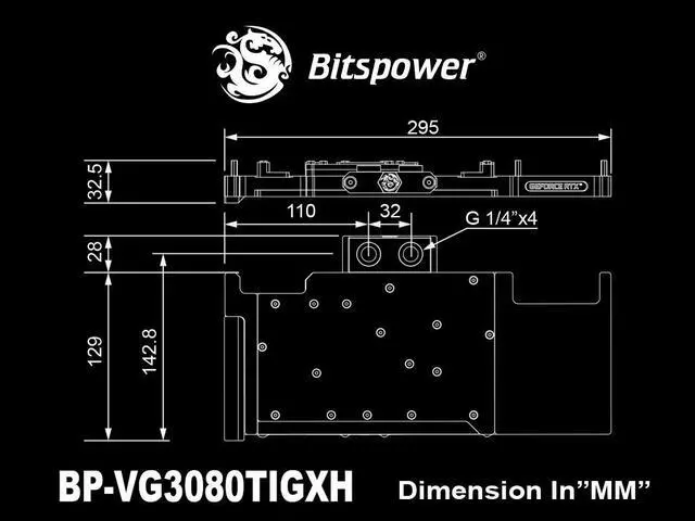 Alt view image 5 of 6 - Bitspower VGA water block for GALAX GeForce RTX 3080 Ti HOF series