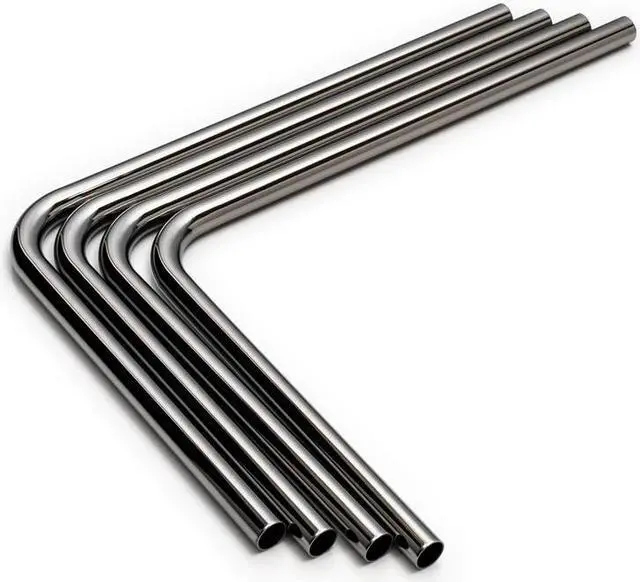 Main image of Bitspower Pre-bent 90-Degree Brass Hard Tubing OD12MM Black Sparkle - Length 220x305MM
