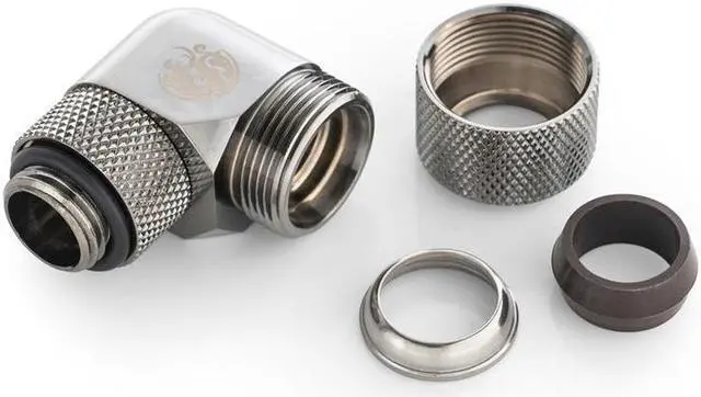 Main image of Bitspower Black Sparkle Advanced Rotary G1/4" 90-Degree Multi-Link Adapter For OD 12MM