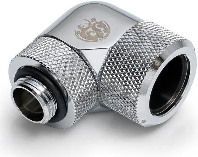 Main image of Bitspower Silver Shining Advanced Rotary G1/4" 90-Degree Multi-Link Adapter For OD 16MM