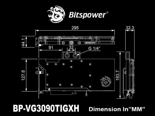 Alt view image 5 of 5 - Bitspower Classic VGA Water Block for GALAX GeForce RTX 3090 Ti HOF series