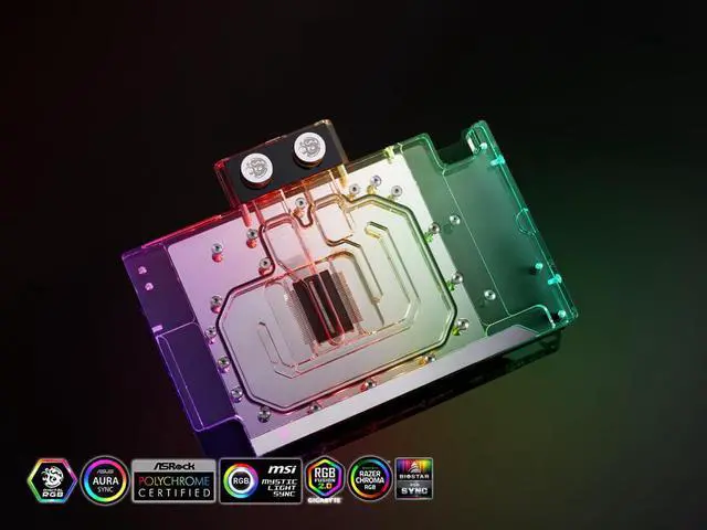 Alt view image 4 of 5 - Bitspower Nebula VGA Water Block for ASUS ROG Strix and TUF Gaming GeForce RTX 4080/ 4080 Super series