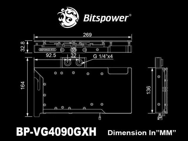 Alt view image 5 of 5 - Bitspower Nebula VGA Water Block For GALAX GeForce RTX 4090 HOF