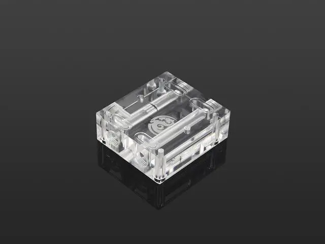 Alt view image 10 of 11 - Bitspower GPU Waterblock Bridge for 2 Cards Between Slot 1 and 4, Clear
