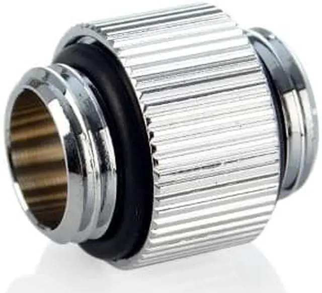 Alt view image 2 of 3 - Bitspower Dual G1/4" Fitting (Glorious Silver) (2 PCS)--TA-F08-GS