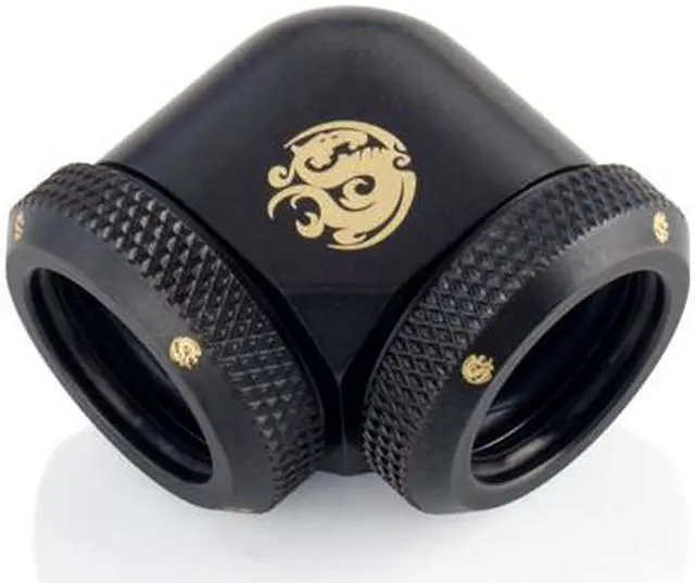 Main image of Bitspower Carbon Black Enhance 90-Degree Dual Multi-Link Adapter For OD 16MM