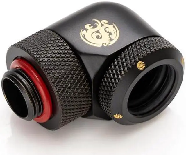 Main image of Bitspower Carbon Black Enhance Rotary G1/4" 90-Degree Multi-Link Adapter For OD 14MM