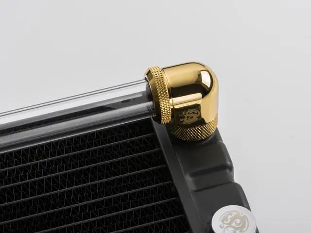 Alt view image 3 of 4 - Bitspower True Brass Enhance Rotary G1/4" 90-Degree Multi-Link Adapter For OD 16MM