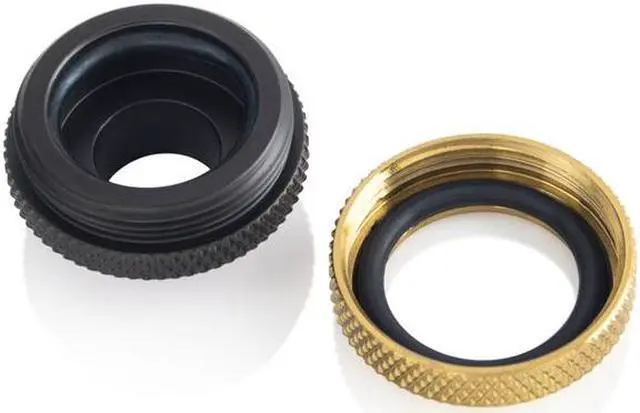 Alt view image 2 of 2 - Bitspower G1/4" Carbon Black / True Brass Enhance Multi-Link For OD 16MM