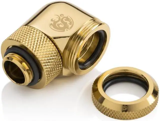 Alt view image 2 of 4 - Bitspower True Brass Enhance Rotary G1/4" 90-Degree Multi-Link Adapter For OD 16MM