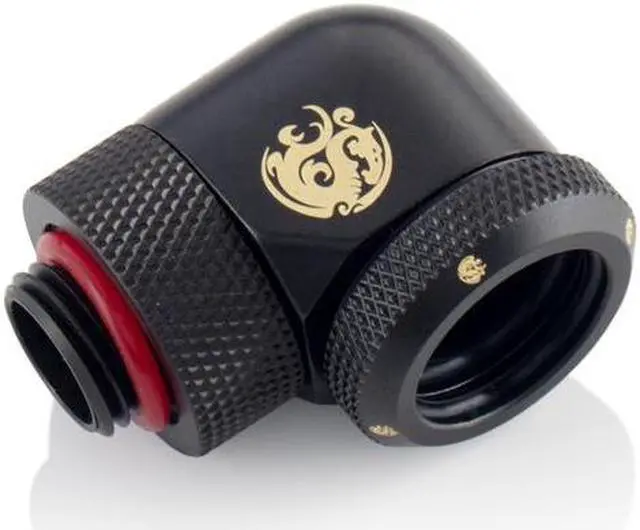 Main image of Bitspower Carbon Black Enhance Rotary G1/4" 90-Degree Multi-Link Adapter For OD 16MM