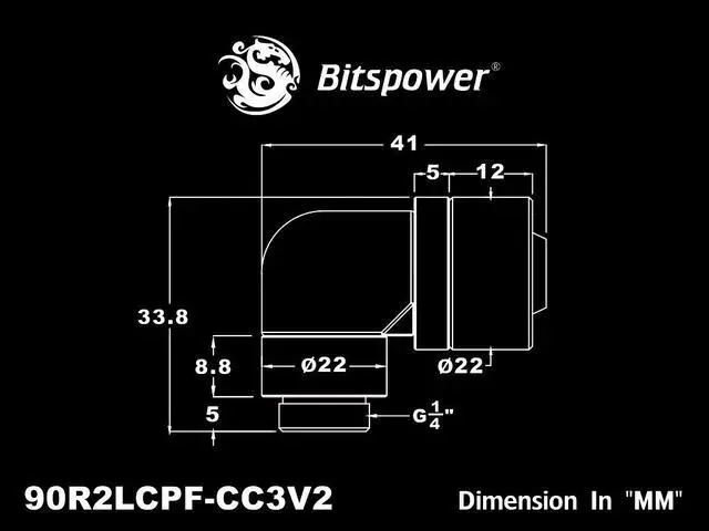 Alt view image 4 of 4 - G1/4" True Brass Dual Rotary Angle Compression Fitting CC3 V2 For ID 3/8" OD 5/8" Tube