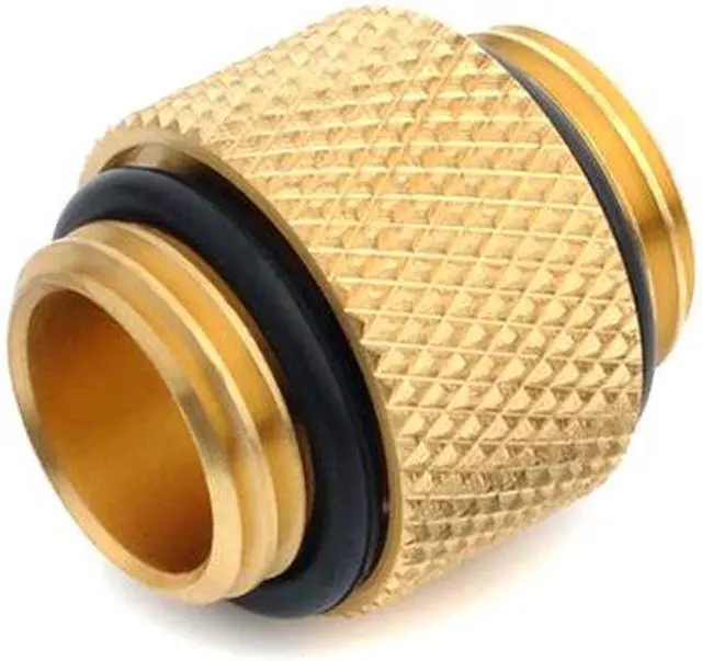 Alt view image 2 of 5 - Bitspower True Brass Dual G1/4" extender 10mm (4PCS)