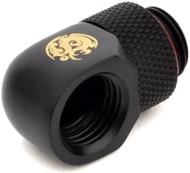 Alt view image 2 of 3 - Bitspower G1/4" Carbon Black Rotary 90-Degree IG1/4" Extender(4PCS)