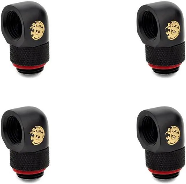 Main image of Bitspower G1/4" Carbon Black Rotary 90-Degree IG1/4" Extender(4PCS)