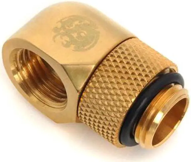 Alt view image 2 of 3 - Bitspower G1/4" True Brass Rotary 90-Degree IG1/4" Extender(4PCS)