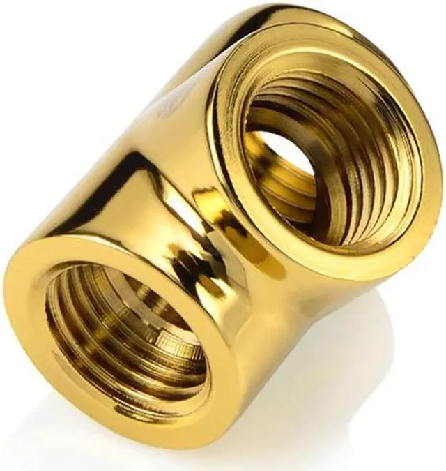 Alt view image 2 of 3 - Bitspower True Brass T-Block With Triple IG1/4"(2PCS)