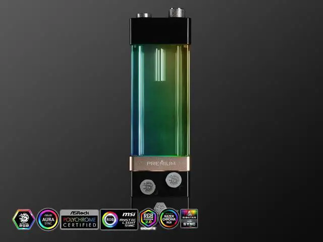 Alt view image 2 of 2 - Bitspower Premium Cuboid Reservoir 150 (Included Hercules PWM Pump)