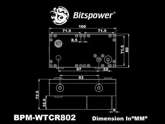 Alt view image 3 of 3 - Bitspower CR802 Reservoir