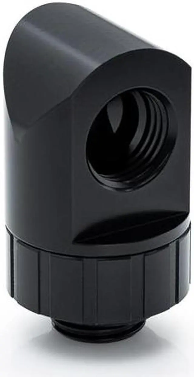 Main image of Bitspower Artemis Rotary 90-Degree Extender - Matte Black