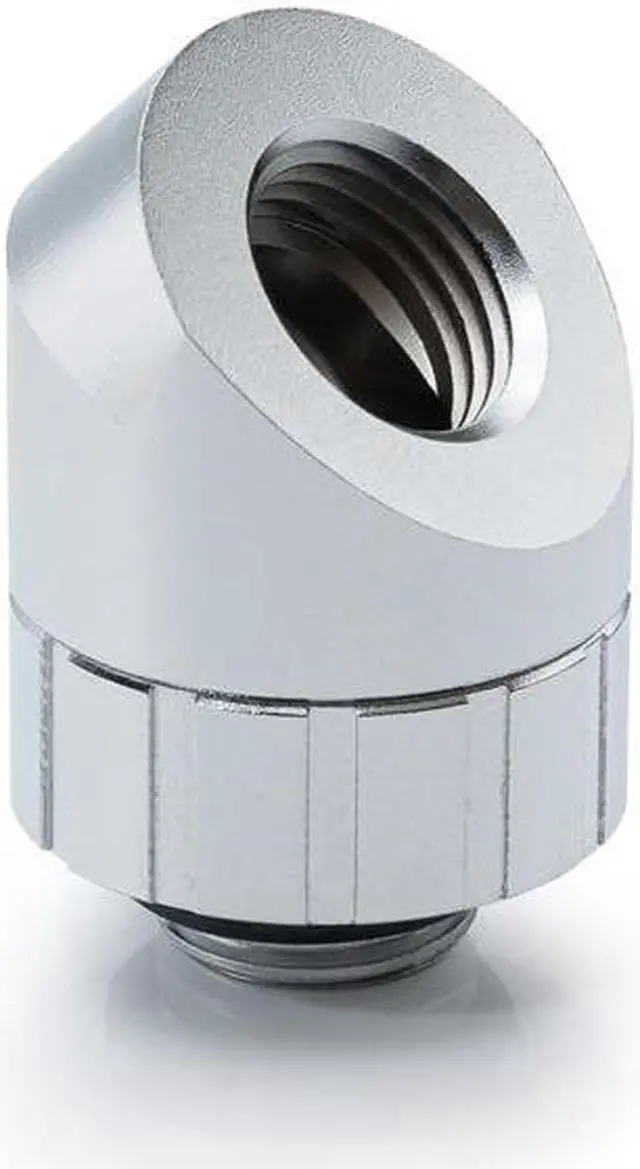 Main image of Bitspower Artemis Rotary 45-Degree Extender - Sandblast Silver