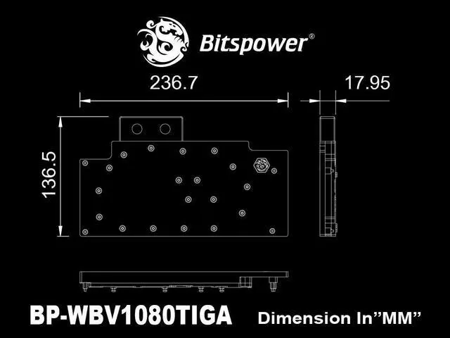 Alt view image 3 of 3 - Bitspower Gigabyte AORUS GTX 1080 Ti Xtreme