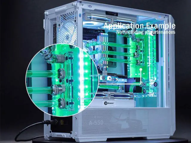 Alt view image 3 of 4 - Bitspower Rapid Transit Terminal (119mm, 2 channels)