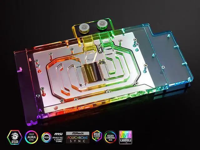 Alt view image 2 of 3 - Bitspower Nebula VGA Water Block for MSI GeForce RTX 4080 SUPRIM and GAMING series