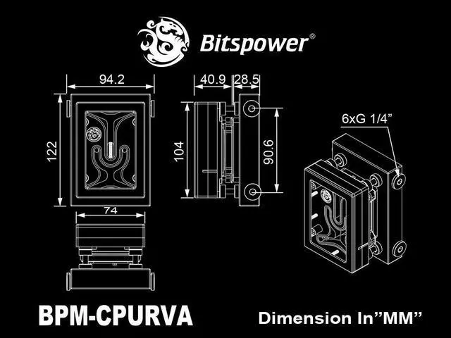 Alt view image 4 of 4 - Bitspower CPU Block Summit Revo AMD Edition