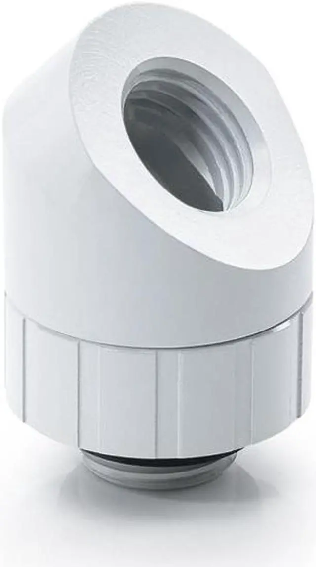 Main image of Bitspower Artemis Rotary 45-Degree Extender - Arctic White