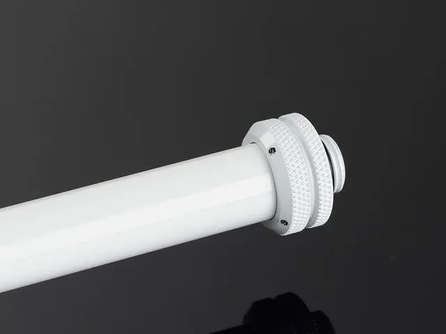 Alt view image 2 of 2 - Bitspower Water Cooling None Chamfer Brass Hard Tubing OD16MM Deluxe White - Length 500 MM