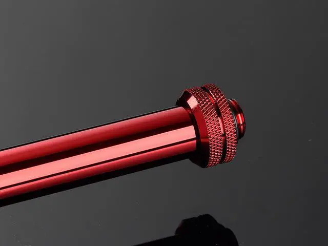 Alt view image 2 of 2 - Bitspower Water Cooling None Chamfer Brass Hard Tubing OD16MM Deep Red - Length 500 MM