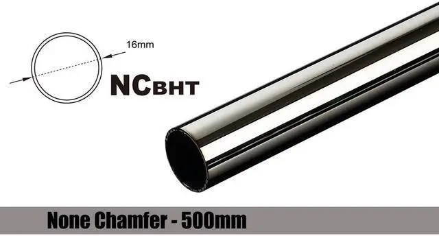 Main image of Bitspower Water Cooling None Chamfer Brass Hard Tubing OD16MM Black Sparkle - Length 500 MM