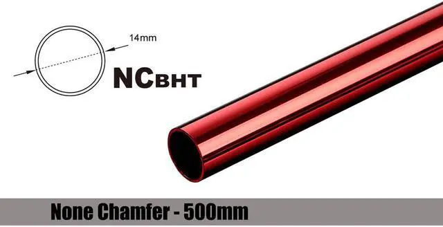Main image of Bitspower Water Cooling None Chamfer Brass Hard Tubing OD14MM Deep Red - Length 500 MM