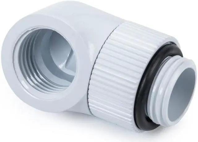 Alt view image 2 of 3 - Bitspower Computer Water Cooling G1/4" Rotary 90-Degree IG1/4" Extender (Deluxe White) (2 PCS)