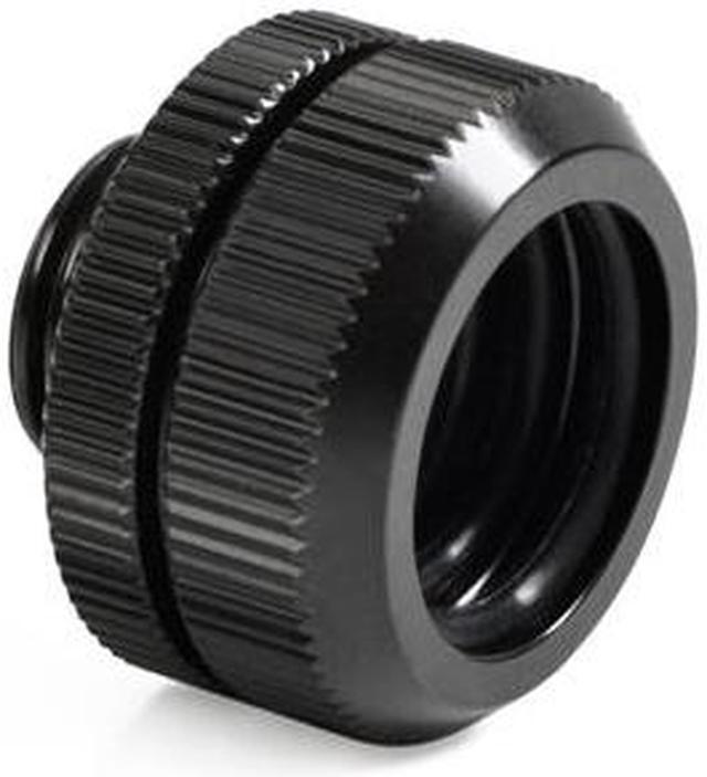 Alt view image 2 of 7 - Bitspower Computer Water Cooling Dual O-Ring G1/4" Tighten Fitting For Hard Tubing OD16MM ( Matt Black) (2 PCS)