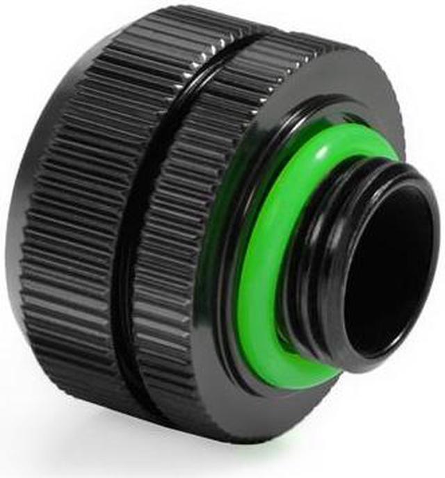 Alt view image 3 of 7 - Bitspower Computer Water Cooling Dual O-Ring G1/4" Tighten Fitting For Hard Tubing OD16MM ( Matt Black) (2 PCS)