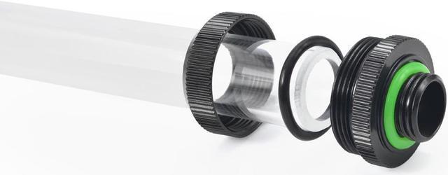 Alt view image 6 of 7 - Bitspower Computer Water Cooling Dual O-Ring G1/4" Tighten Fitting For Hard Tubing OD16MM ( Matt Black) (2 PCS)