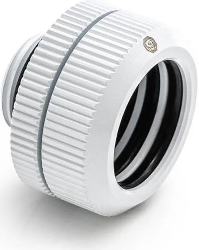 Alt view image 2 of 5 - Bitspower Computer Water Cooling Dual O-Ring G1/4" Tighten Fitting For Hard Tubing OD16MM (Deluxe White) (2 PCS)