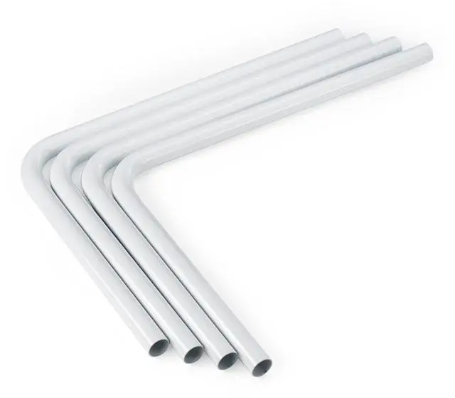 Main image of Bitspower Pre-bent 90-Degree Brass Hard Tubing
 OD14MM Deluxe White - Length 220x300MM