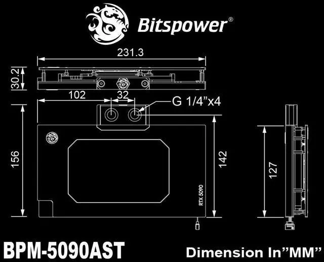 Alt view image 7 of 7 - Bitspower CPU Block Summit Prime Core AMD Edition