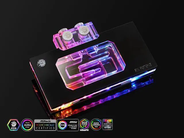 Alt view image 4 of 5 - Bitspower NEBULA Radeon 9070XT XFX Quicksilver