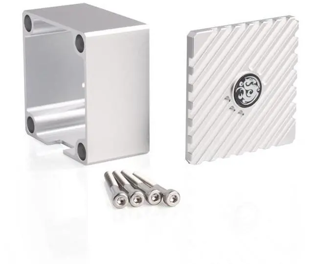 Main image of Bitspower Hercules K2M Premium Aluminum Shroud Sandblast Silver