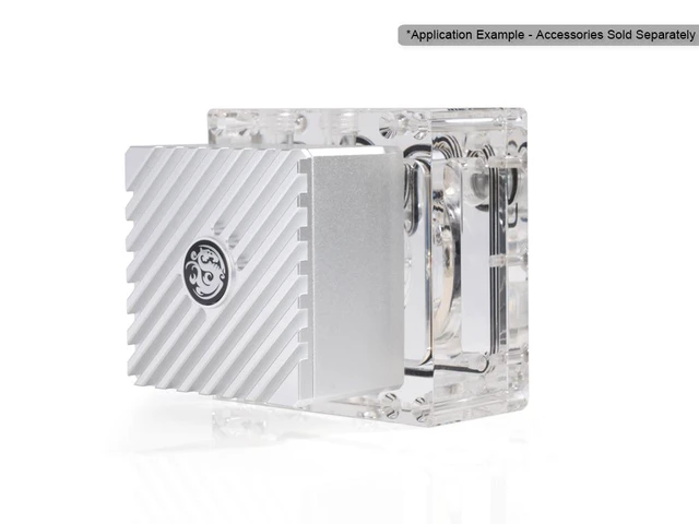 Alt view image 2 of 4 - Bitspower Hercules K2M Premium Aluminum Shroud Sandblast Silver
