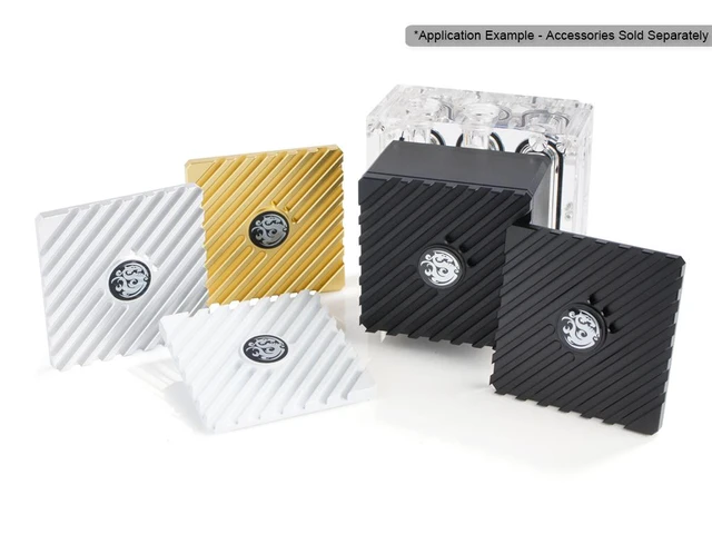 Alt view image 3 of 4 - Bitspower Hercules K2M Premium Aluminum Shroud Sandblast Silver