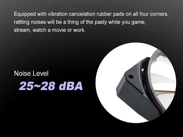 Alt view image 6 of 9 - Bitspower Touchaqua NJORD II 120 PWM Fan, Digital RGB, 5-Pack